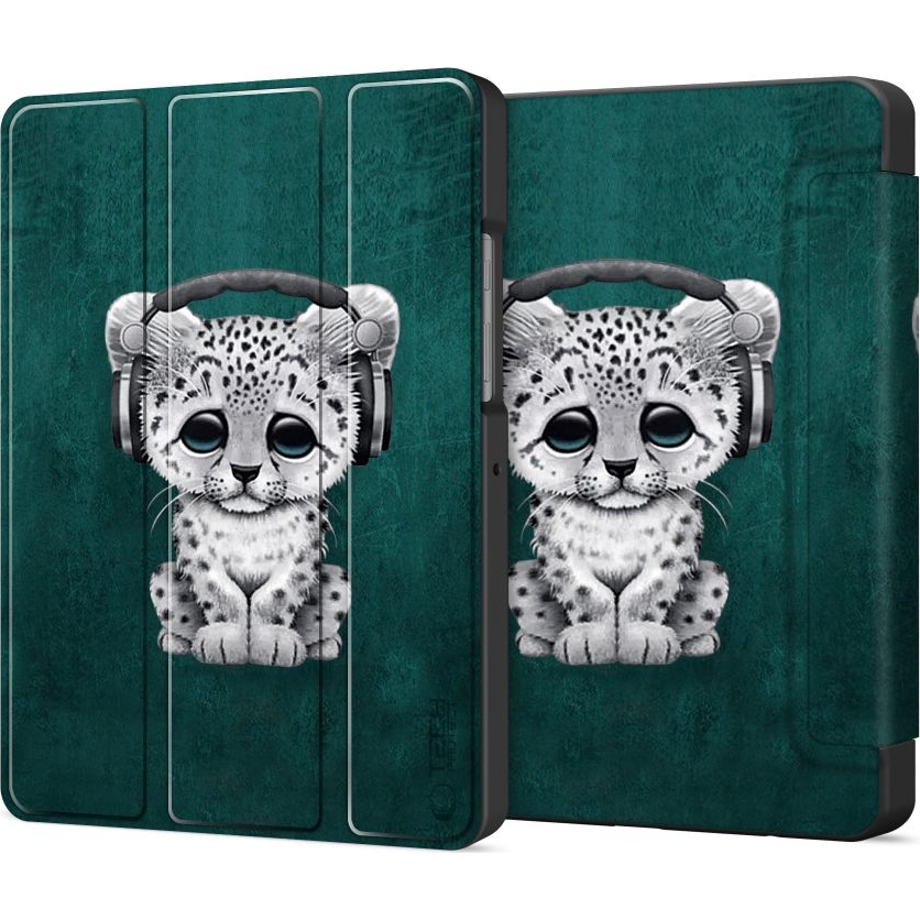 Etui z klapką Tech-Protect SmartCase do Samsung Galaxy Tab A11+ / Tab A9+, ciemnozielone